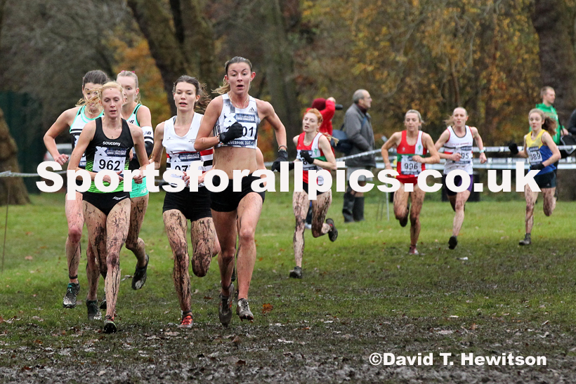 Senior and under-23 women, 2019 European Cross Country Trials and British Cross Challenge, Sefton Park, Liverpool.  Photo: David T. Hewitson/Sports for All Pics